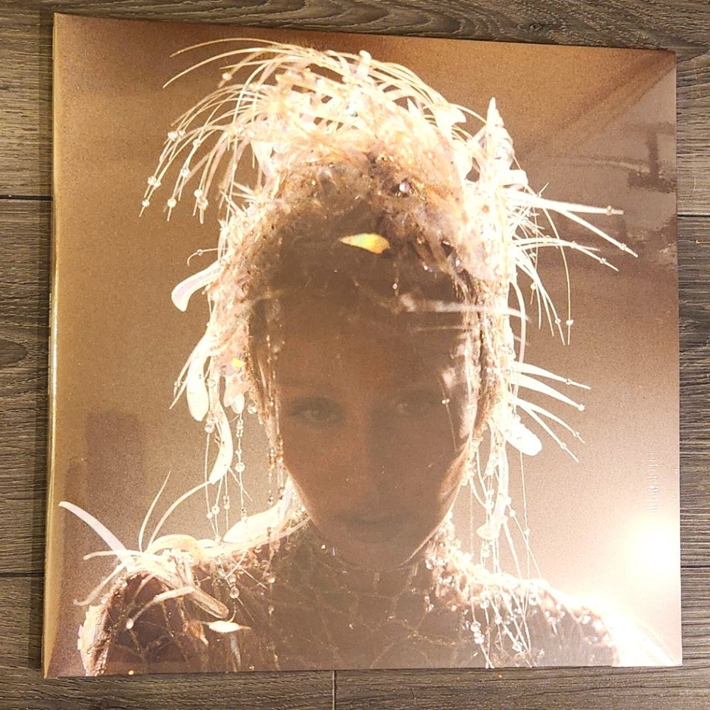 Signed Miley Cyrus Something Beautiful Exclusive Sea Blue Vinyl (Brand New)